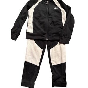 Jordan Kids Tracksuit Set Black and White Activewear Outfit